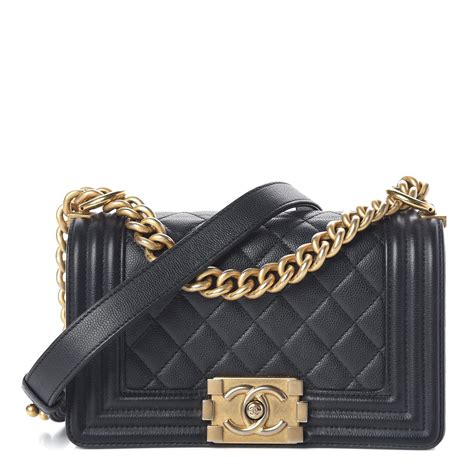 chanel black boy chainmail small bag|small black quilted Chanel bag.